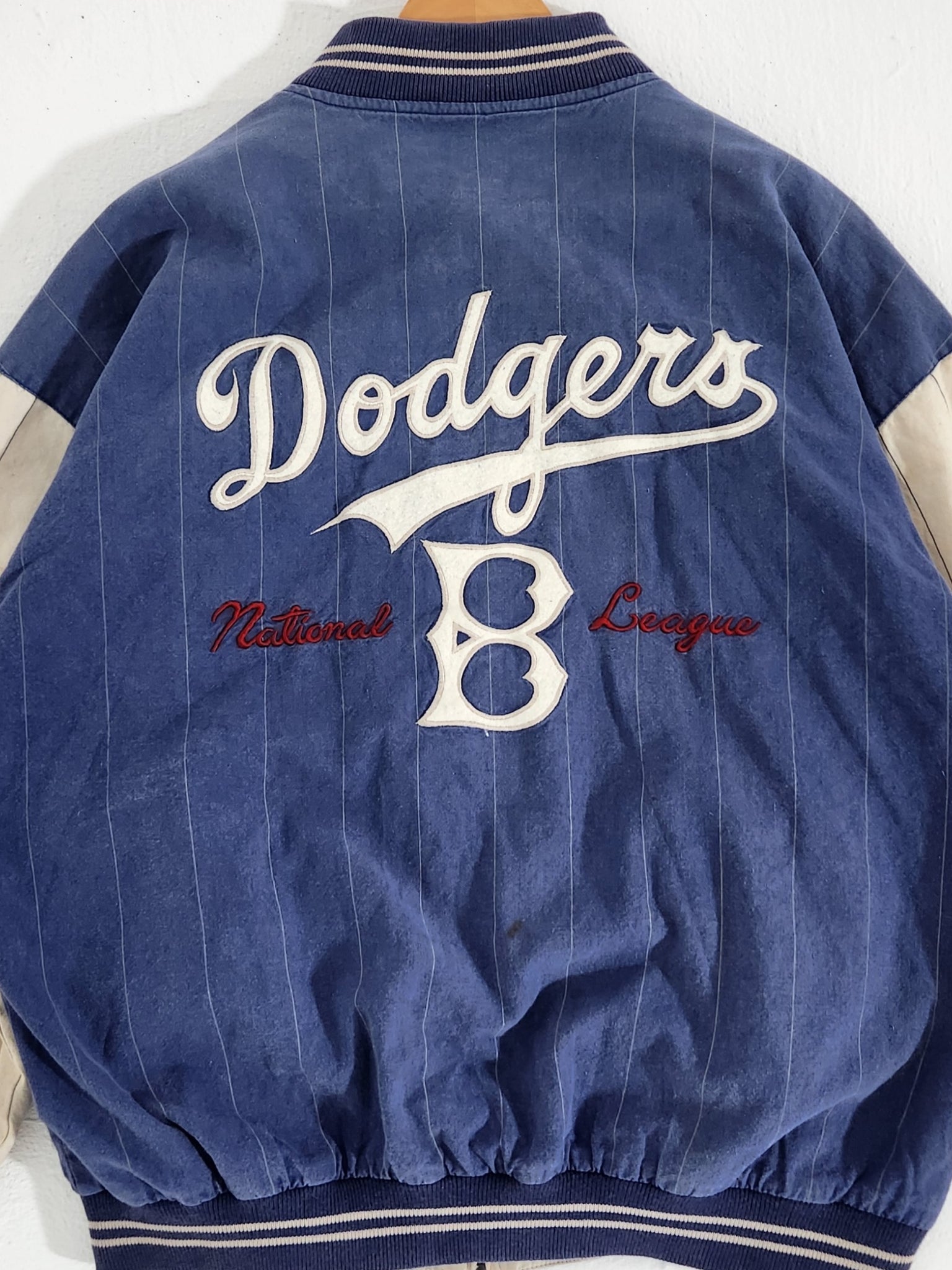 Vintage 1990's Brooklyn Dodgers Reversible Varsity Jacket Sz. XL