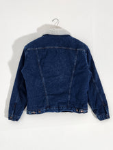 Vintage 1990s Wrangler Denim Sherpa Lined Jacket Sz. M