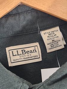 Vintage 2000s L.L. Bean Green Button Down Long Sleeve Sz. XL