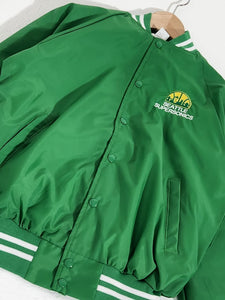 Vintage Seattle SuperSonics Green Jacket Sz. M