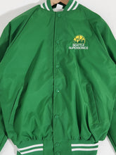 Vintage Seattle SuperSonics Green Jacket Sz. M