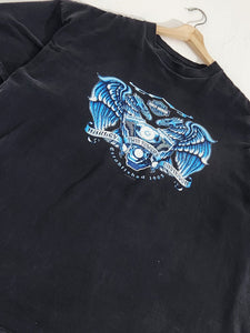 Vintage 2000 Icy Blue Harley Davidson Alaska T-Shirt Sz. 3XL