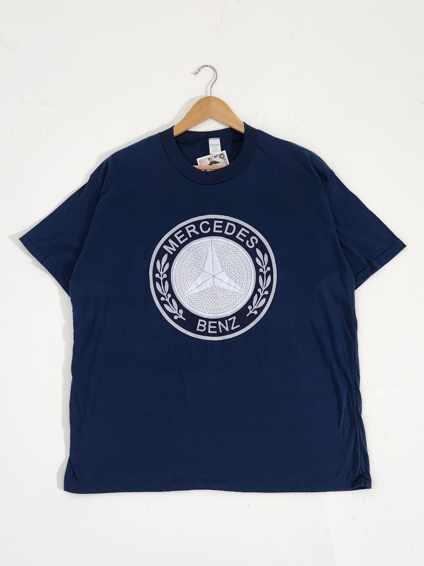 Vintage Mercedez Benz Puff Print T-Shirt Sz. 3XL