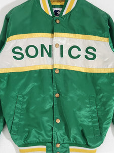 Vintage 1990s SuperSonics Starter Satin Jacket Sz. S