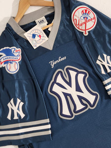 Vintage 1990's New York Yankees Lee Football Jersey Sz. XL