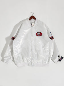 San Fransisco 49ers White Starter Bomber Jacket Sz. 4XL