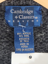 Vintage 1990s Cambridge Classics Gray Knit Sweater Sz. L