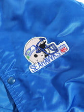 Vintage 1990's Seattle Seahawks Helmet Satin Jacket Sz. XL