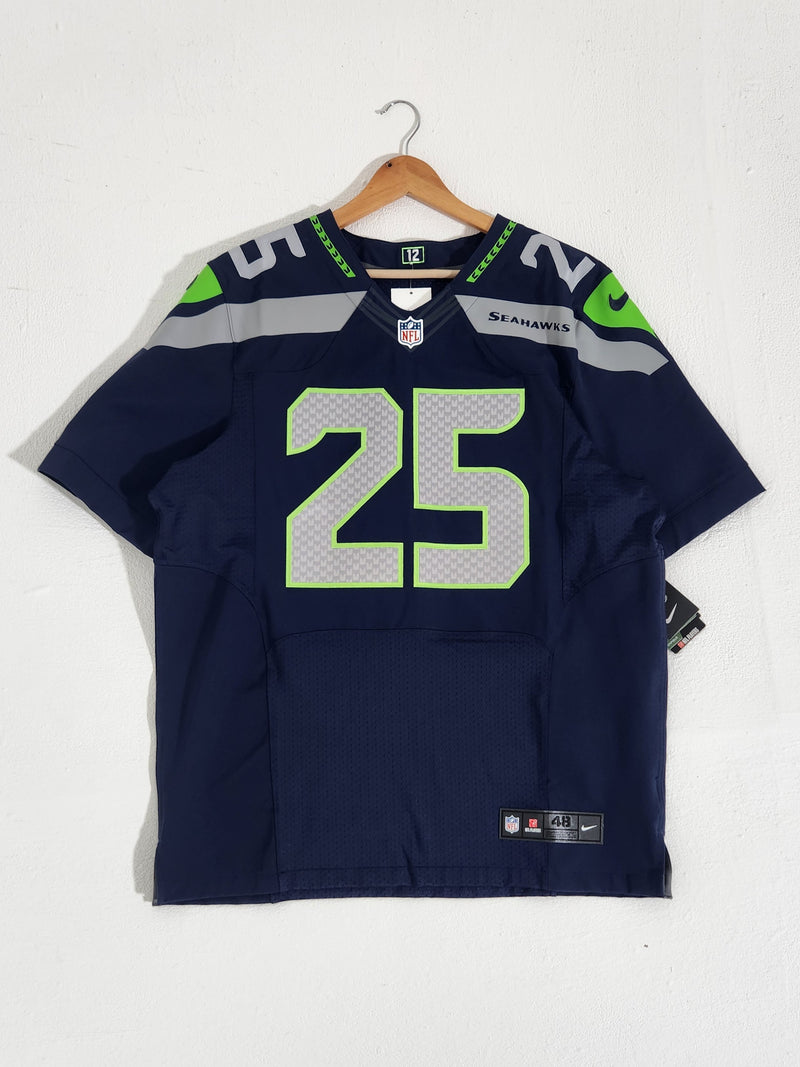 Nike Seattle Seahawks No25 Richard Sherman Olive/Gold Men's Stitched NFL Limited 2017 Salute To Service Jersey
