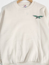 Vintage 1990's Philadelphia Eagles Cream Crewneck Sz. M