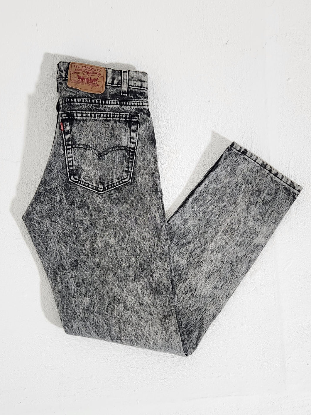 Vintage Levi Gray Acid Wash Denim Pants Sz. 34 x 34