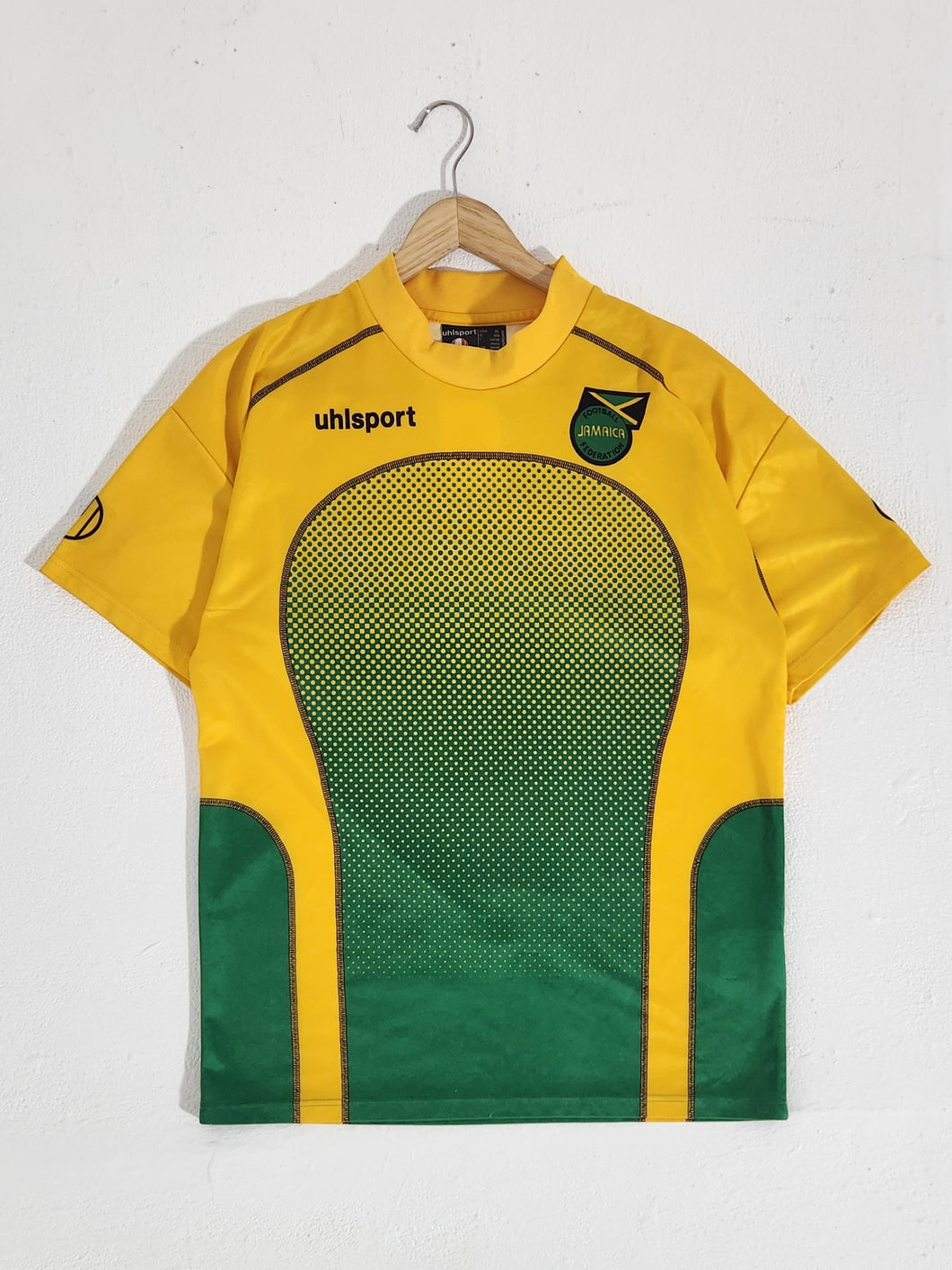 Jamaica Uhlsport Yellow Soccer Jersey Sz. XL