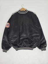 Vintage 1990s New York Yankees Black Satin Jacket Sz. 2XL