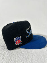 Seattle Seahawks Sports Specialties Black/Blue Script Snapback hat