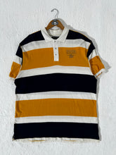 Coogi Y2k Navy Cargo Pants + Matching Striped Polo Shirt Set