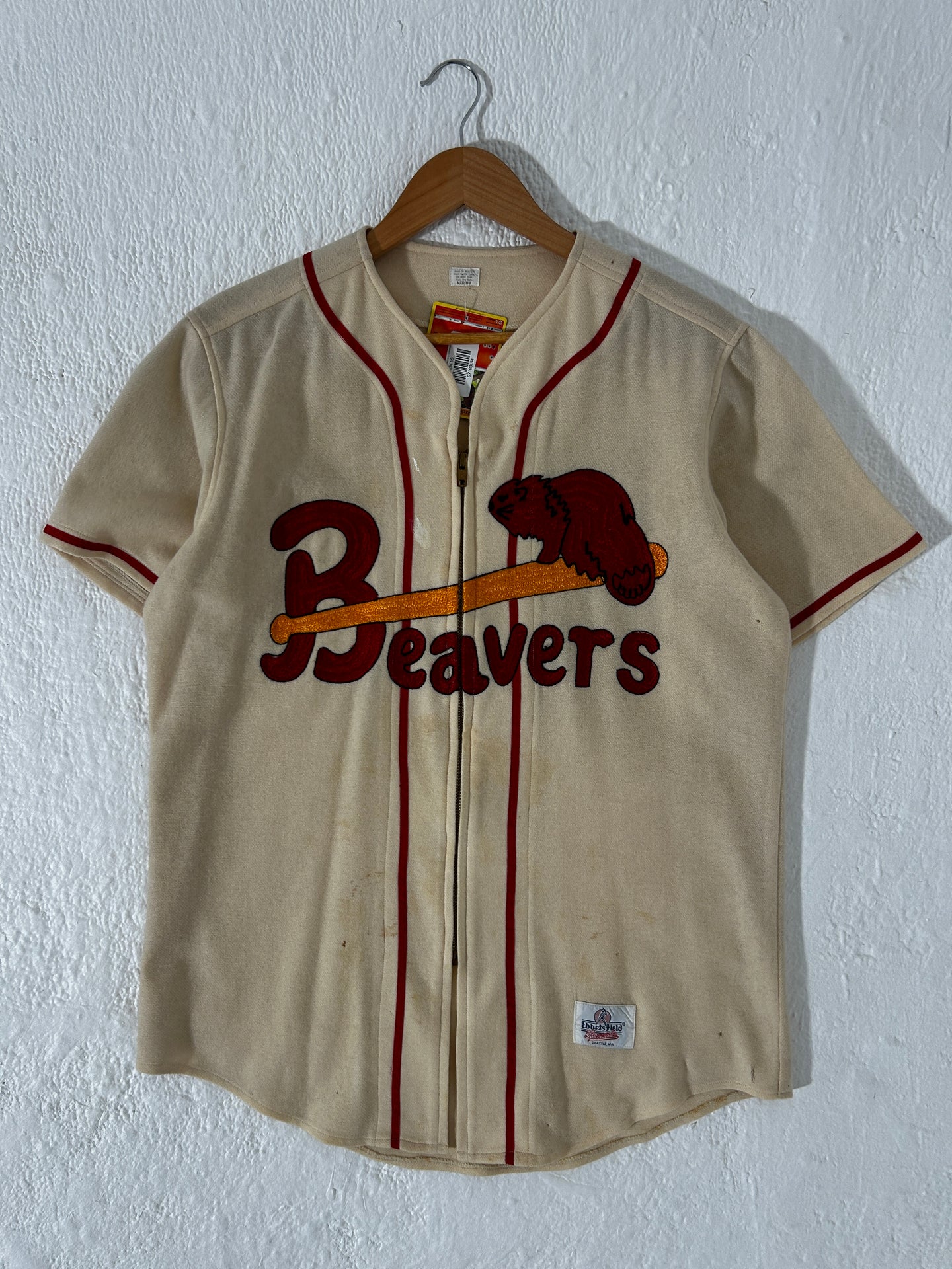 Ebbets Field Portland Beavers Baseball Jersey Sz. M
