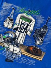Vintage Seattle Seahawks Locker Room Graphic T Shirt Size XL