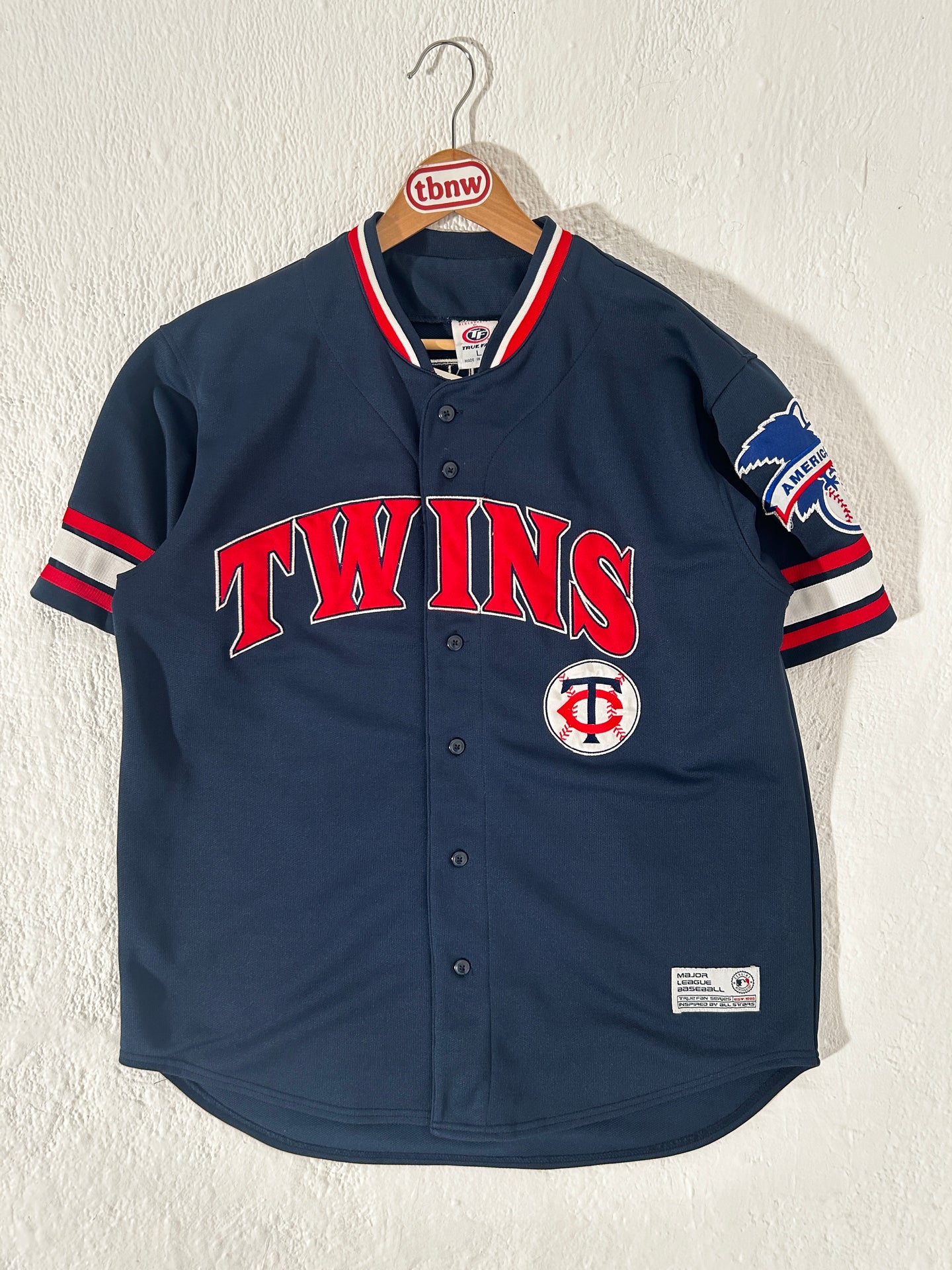 Vintage Joe Mauer Minnesota Twins Baseball Jersey Sz. L