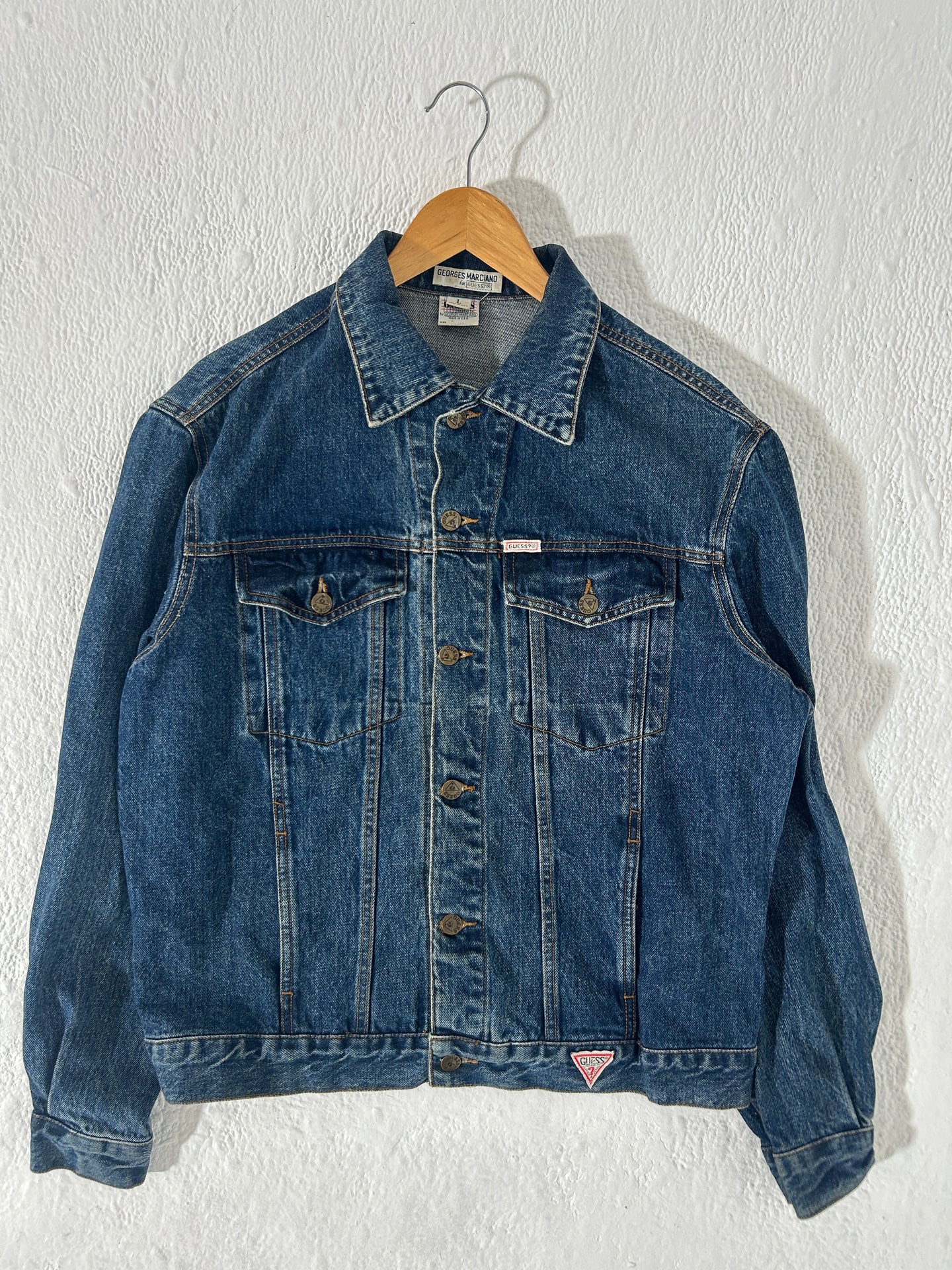 Vintage Guess Denim Jacket with Custom Embroidery Sz. L