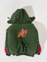Vintage REVERSIBLE 1990's Seattle Supersonics Pro Player Puffer Jacket Sz XL