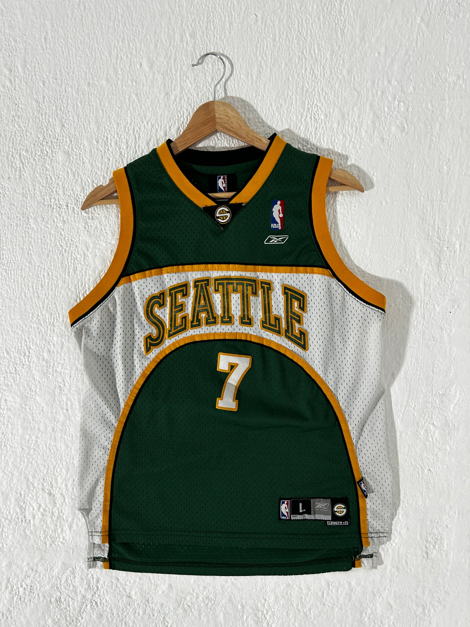 Seattle Supersonics Vintage Rashard Lewis #8 Jersey Size Youth L