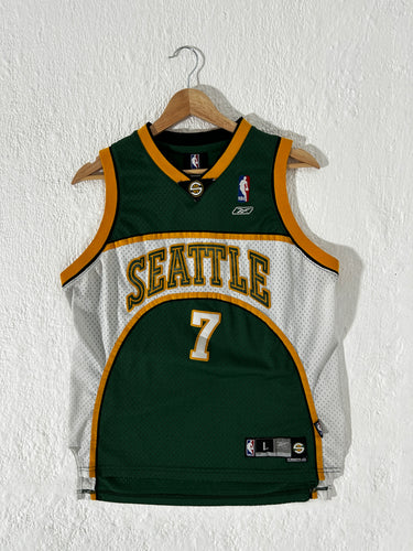 Seattle Supersonics Vintage Rashard Lewis #8 Jersey Size Youth L