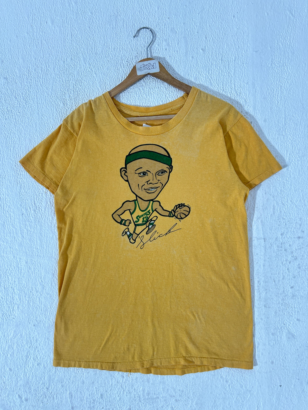 Vintage Slick Watts Seattle Supersonics T-Shirt Sz. L