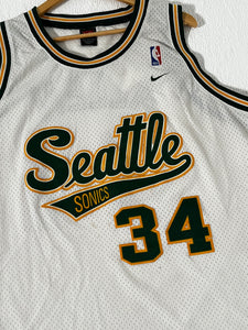 Seattle Supersonics Ray Allen #34 White Jersey Sz. 4XL