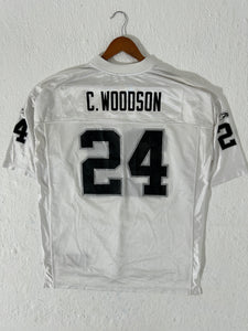 Vintage Reebok Charles Woodson Oakland Raiders Jersey Size XL
