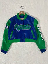 Brand New Seattle Seahawks Women's Crop Leather jacket