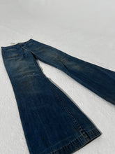 Vintage 1970's Seafarer Flared Navy Jeans Sz. 28