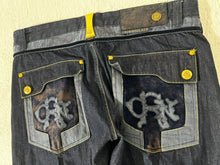 Vintage Y2K Crown Holder Velvet Jeans Size 38x32