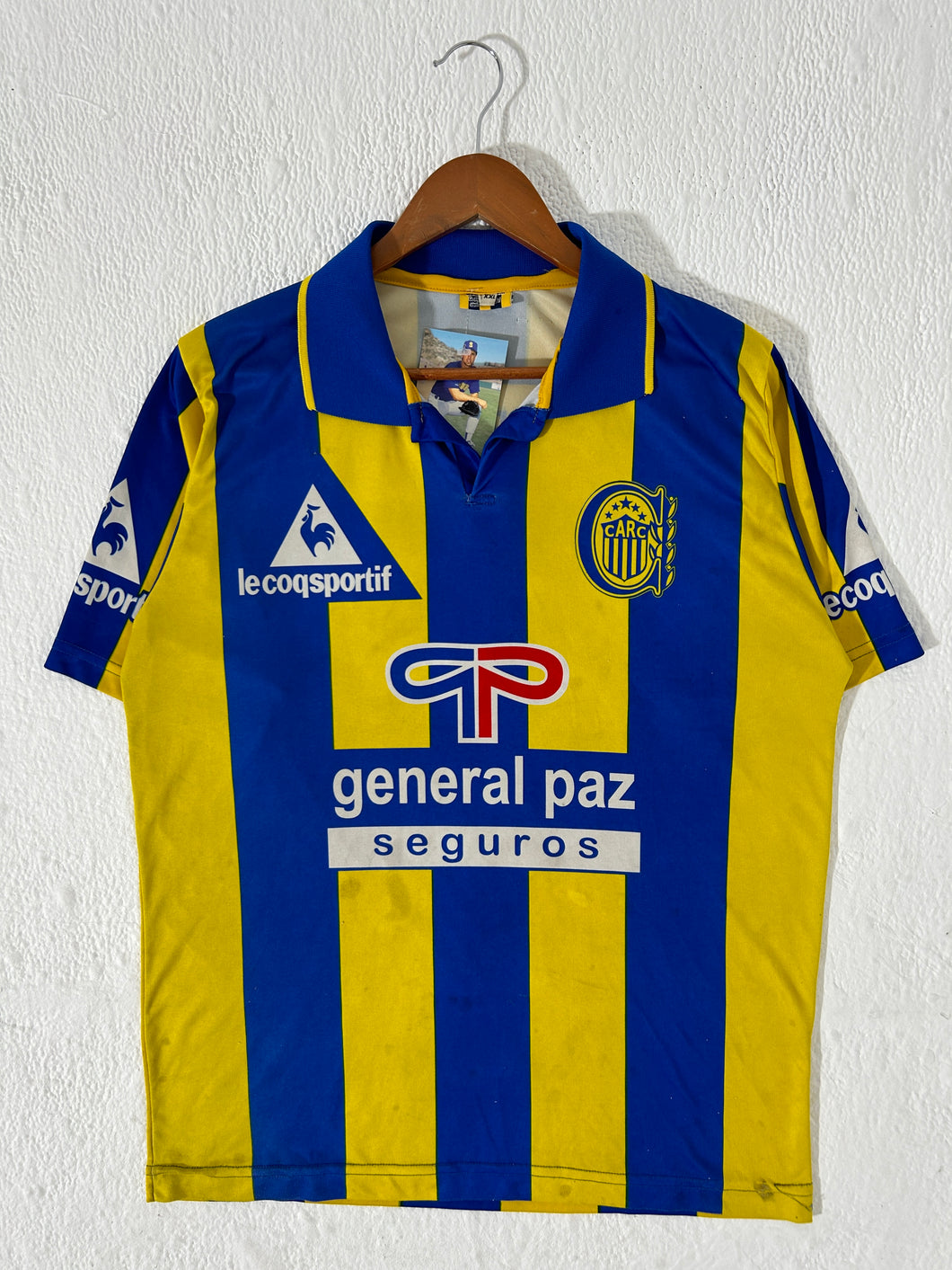 Vintage Argentina Rosario Central FC Soccer Kit Sz. 2XL