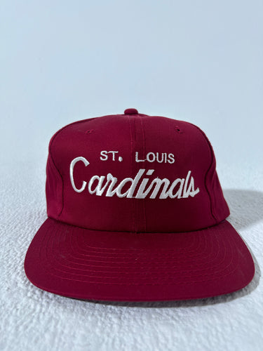 Vintage St. Louis Cardinals Script Sports Specialties Twill Snapback Hat