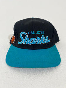 Vintage 1990's San Jose Sharks 'Script' Snapback