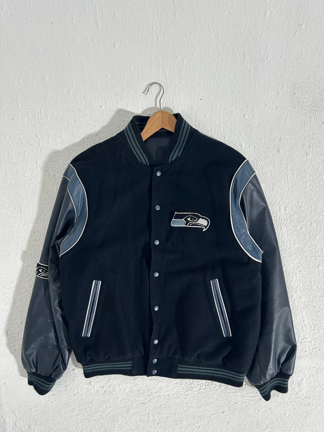 Y2k Seattle Seahawks Reversible Varsity Jacket Size XL