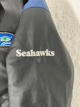 Vintage Seattle Seahawks Puma Leather Jacket Size L