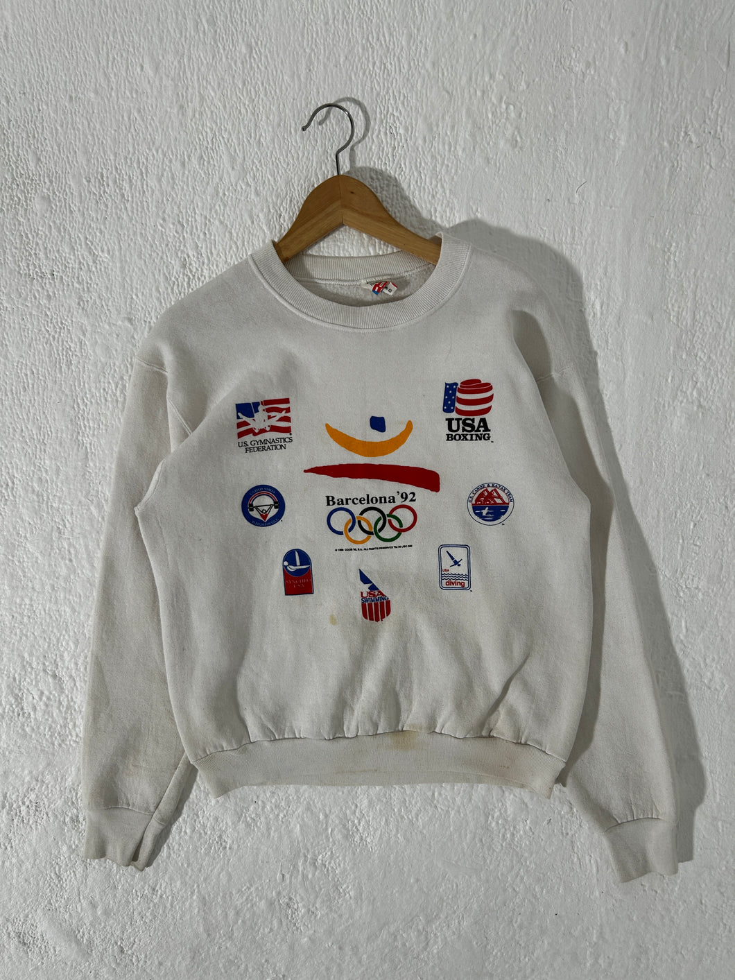 Vintage 1992 USA Olympics Barcelona Crewneck Sz. L