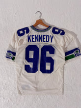 Vintage Cortez Kennedy Seattle Seahawks White Jersey Russell Sz. XL 48