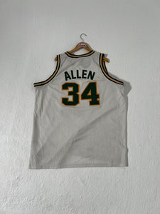 Seattle Supersonics Ray Allen #34 White Jersey Sz. 4XL