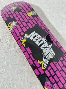 Pink Brick Wall Ice Cream Skate Deck Sz. 8 1/4