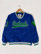 Seattle Seahawks Starter Vneck Retro pull over new w/tags Blue/green