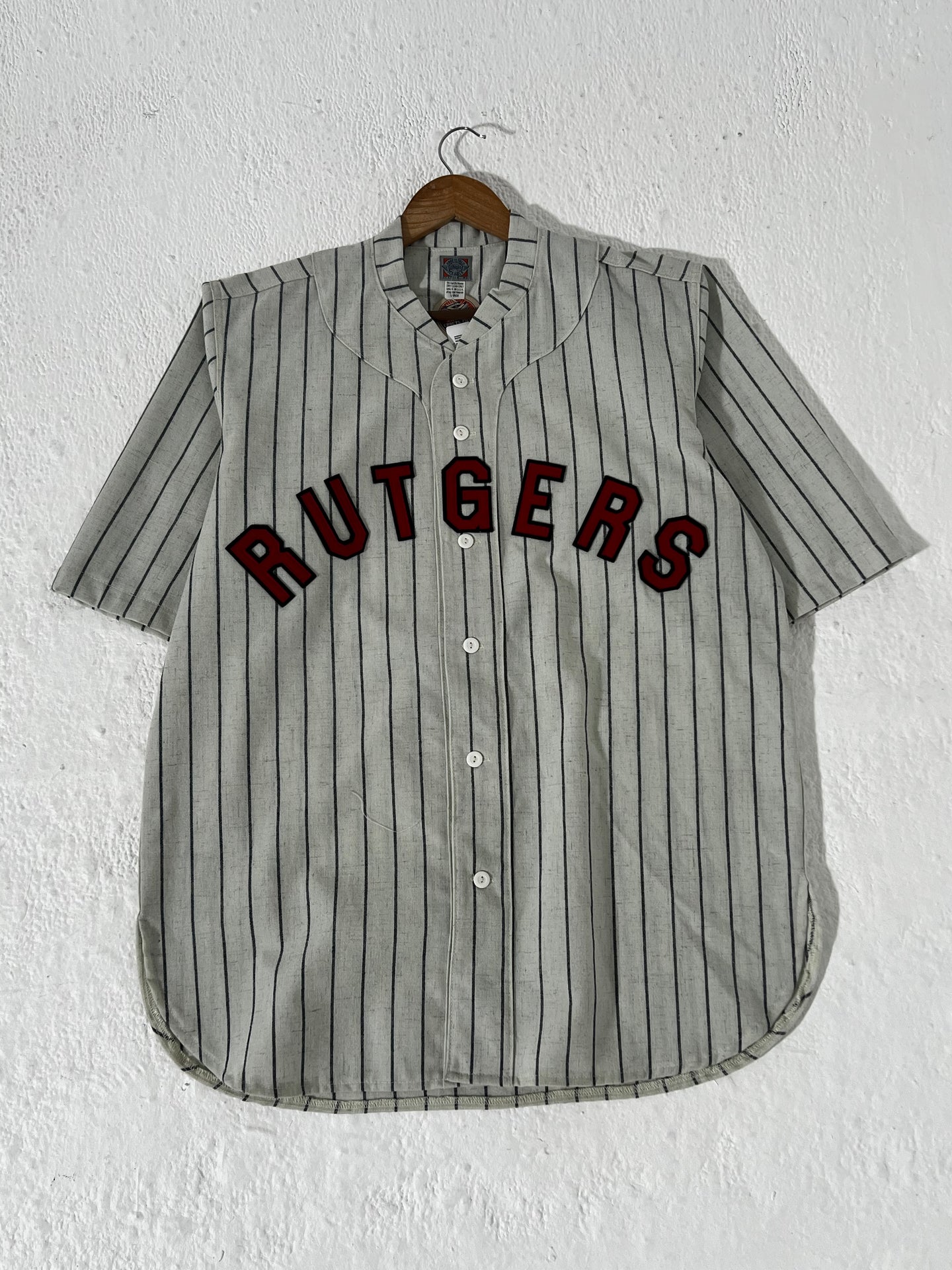 Ebbets Field Rutgers Baseball Jersey Sz. L