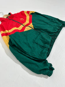 Vintage 1990s Sergio Tacchini Red/Green Zip Up Jacket Sz. 44 (L)