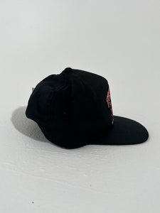 Vintage 1990's Chicago Bulls Three-Peat Black Snapback Hat