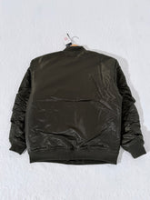 Shakawear Olive Satin Bomber Jacket Sz. L (NWT)