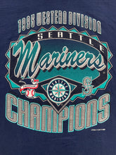 Vintage Seattle Mariners 1995 Western Division Champions T-Shirt Sz. L