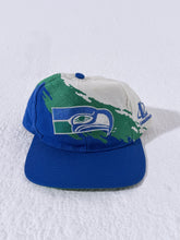 Vintage Seattle Seahawks Splash Snapback Hat