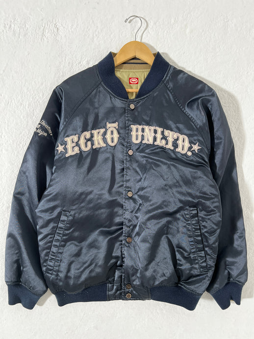Y2K Ecko Unltd Reversible Bomber Jacket Sz. M