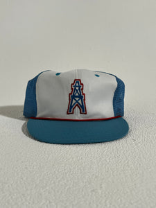 VIntage Houston Oilers Mesh Trucker Hat